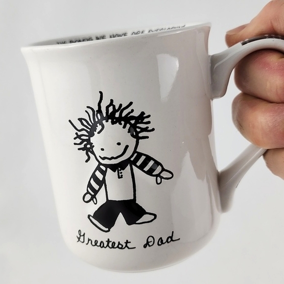 Children Of The Inner Light White Greatest Dad Porcelaine Mug Black White 16oz - Picture 12 of 15